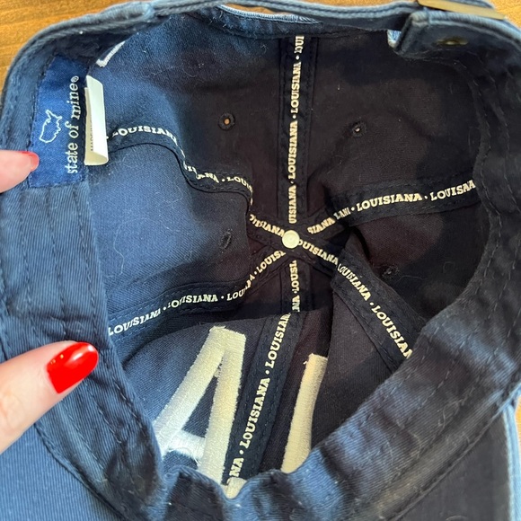 State of Mine Louisiana baseball cap, one size, New Orleans, navy blue, casual - Picture 3 of 4